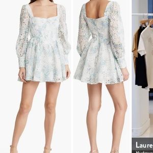 Bardot Lila flounce dress